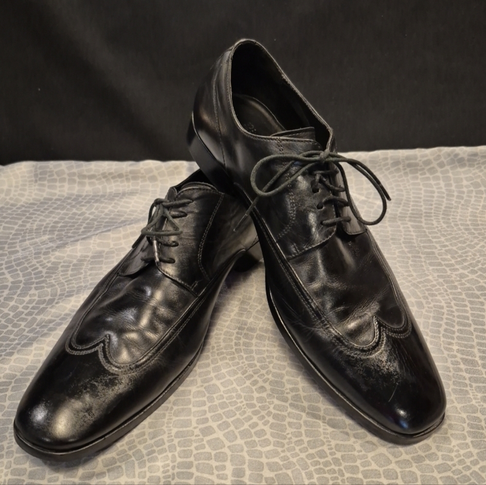 Hugo Boss Black Men's Wingtip Dress Shoes 50239905 Size 10.5
